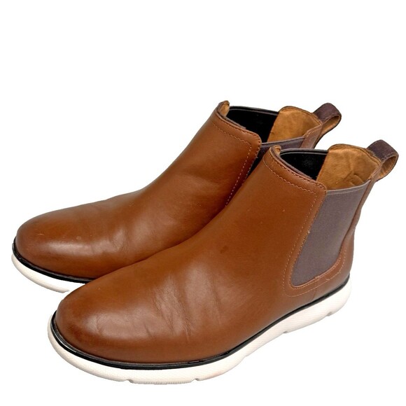 Cole Haan Zerogrand Waterproof Chelsea Boots Men’s 8.5 Brown Leather C34240 - Picture 2 of 16